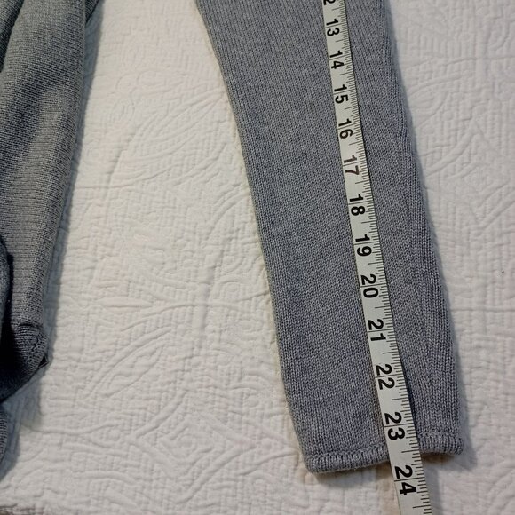 Michael Kors Sweater Womens Gray Long Sleeve Knit With Side Zipper Accents - Picture 10 of 13